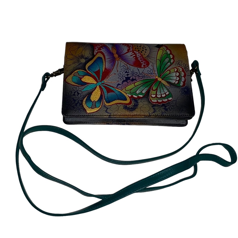 Anuschka Flower Hand Bag ~ Genuine Leather